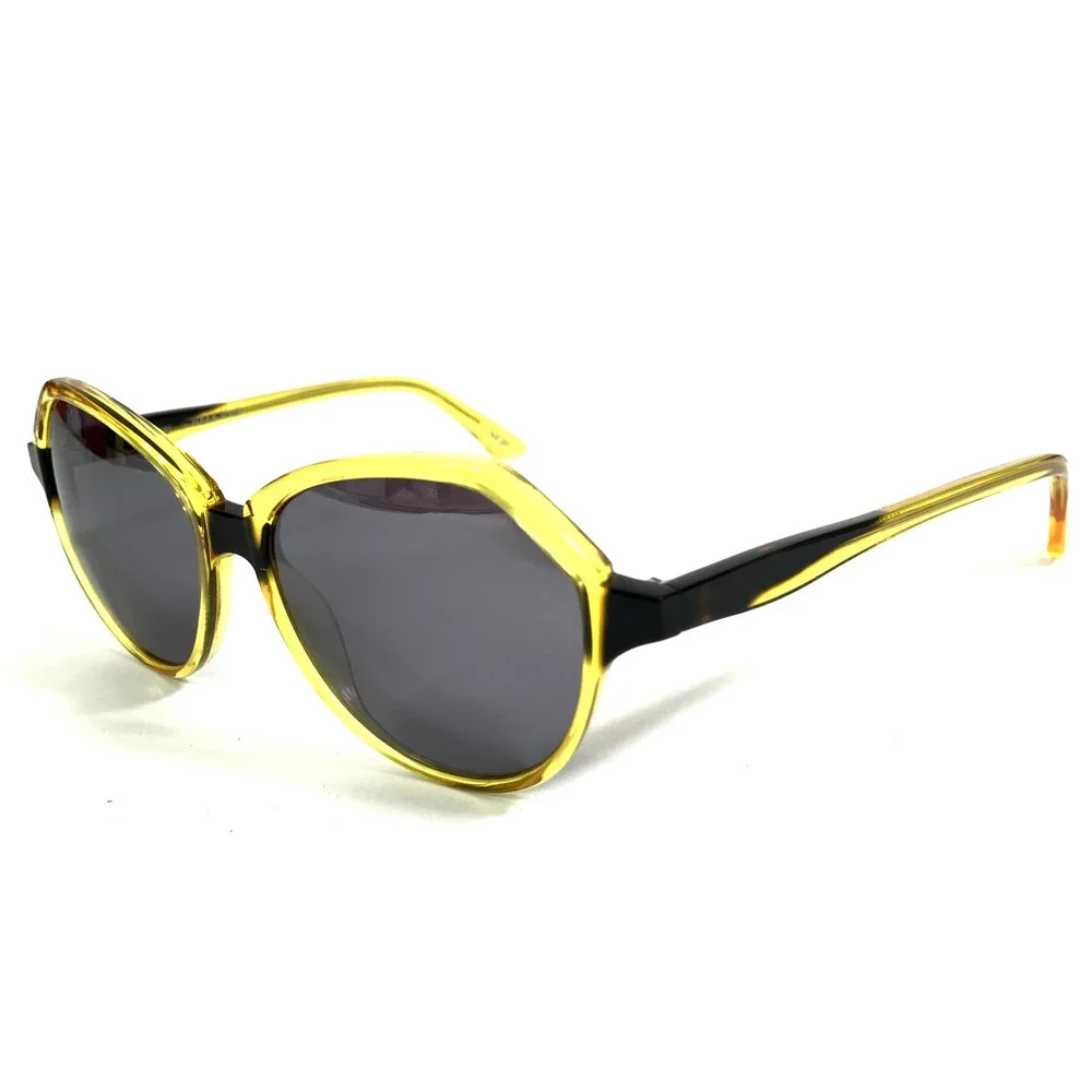BOZ Sunglasses DIDO 5091 Yellow Demi Tortoise Frames with Silver Mirrored Lenses
